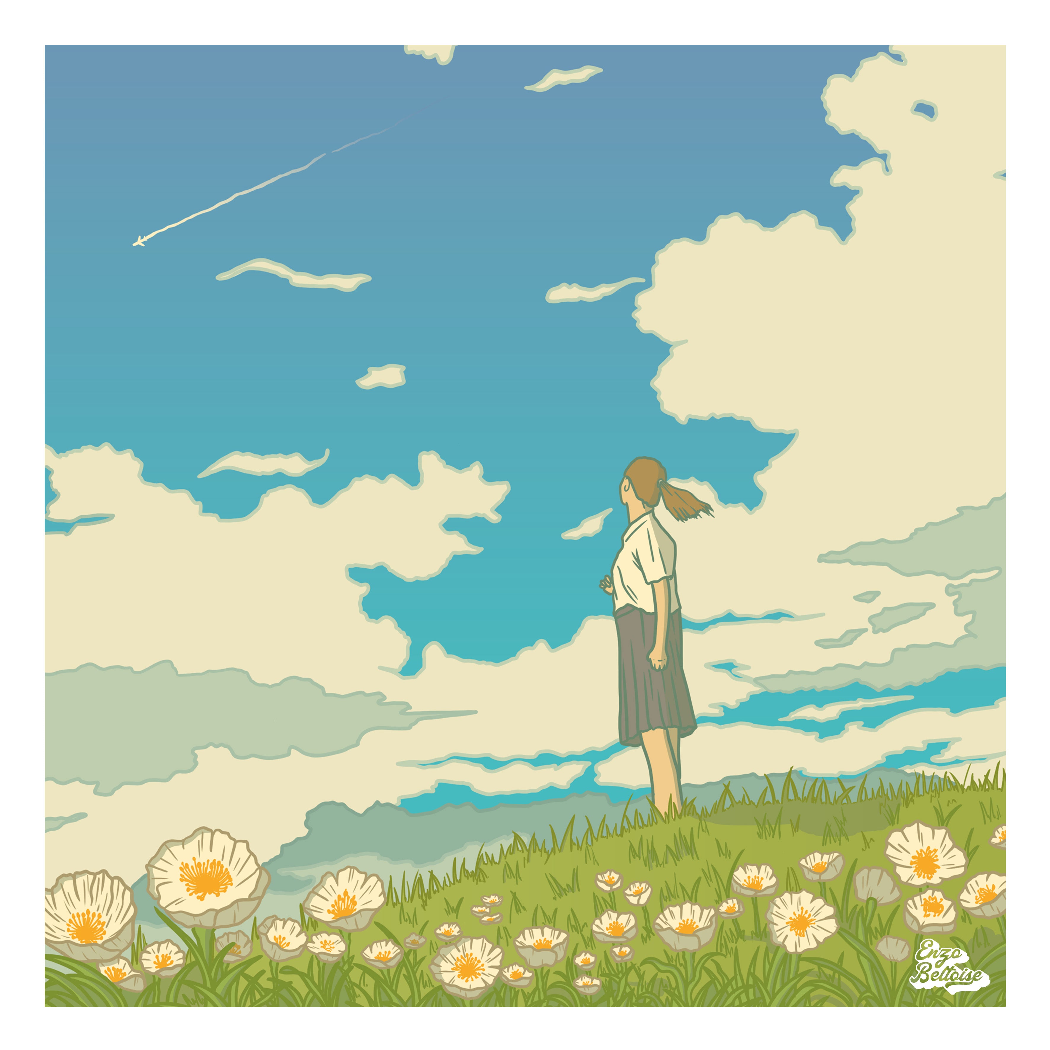 Affiche - Polaroid Cloud Girl 📷