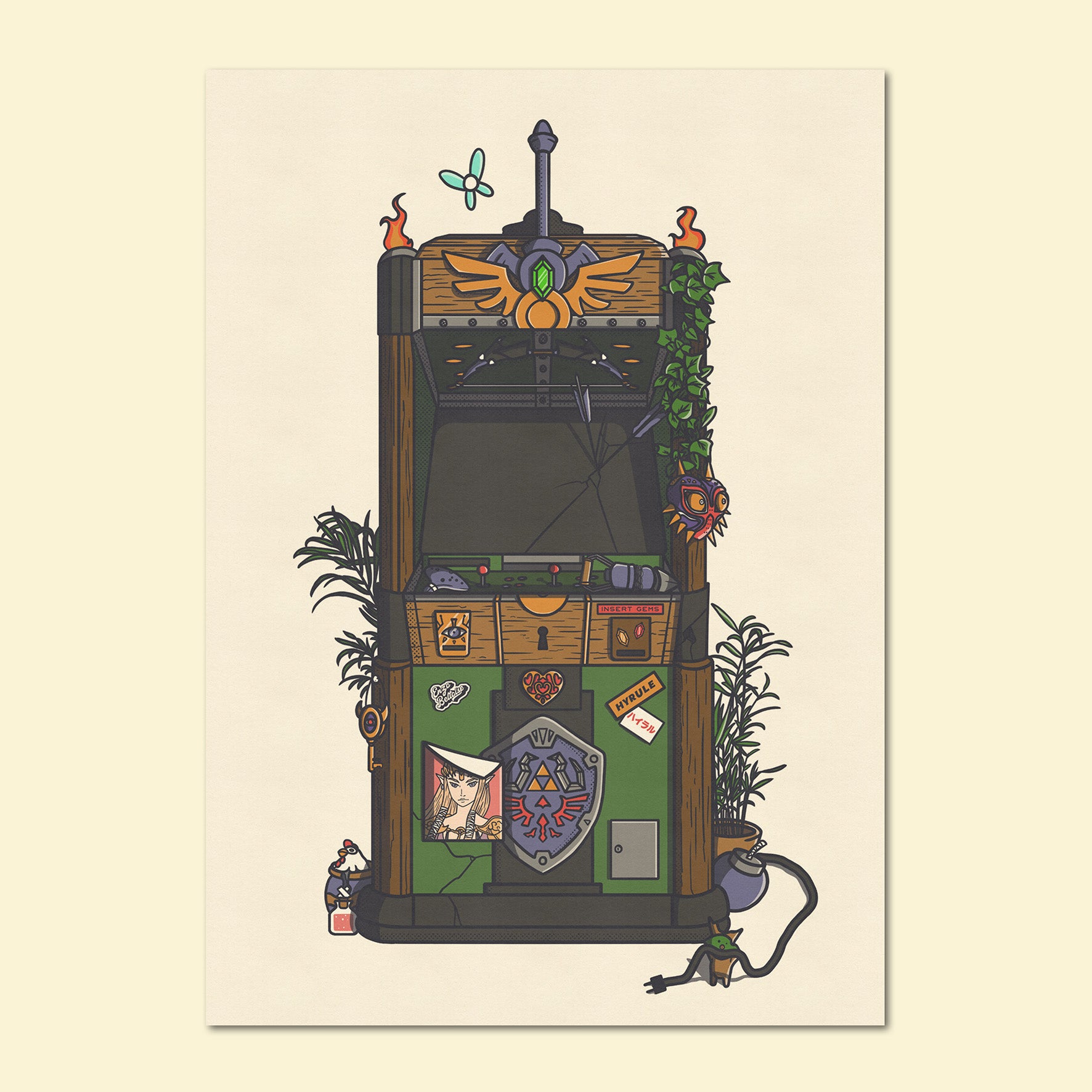 Carte Postale - Zelda Arcade 🕹️