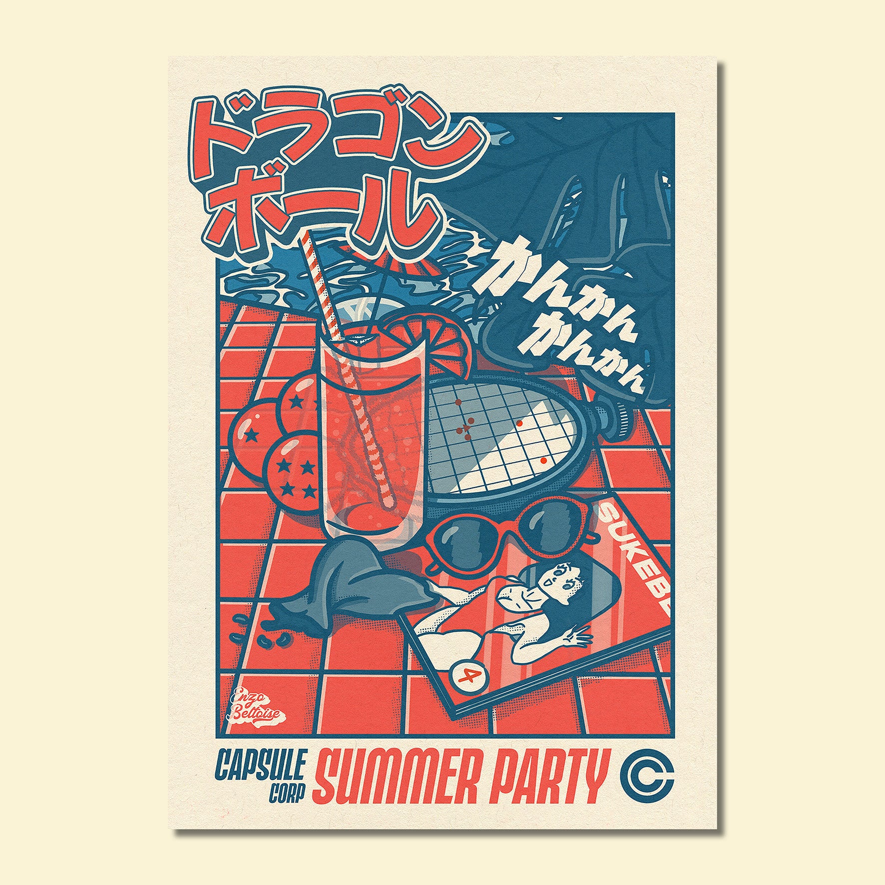 Carte Postale - Capsule Corp Summer Party đ