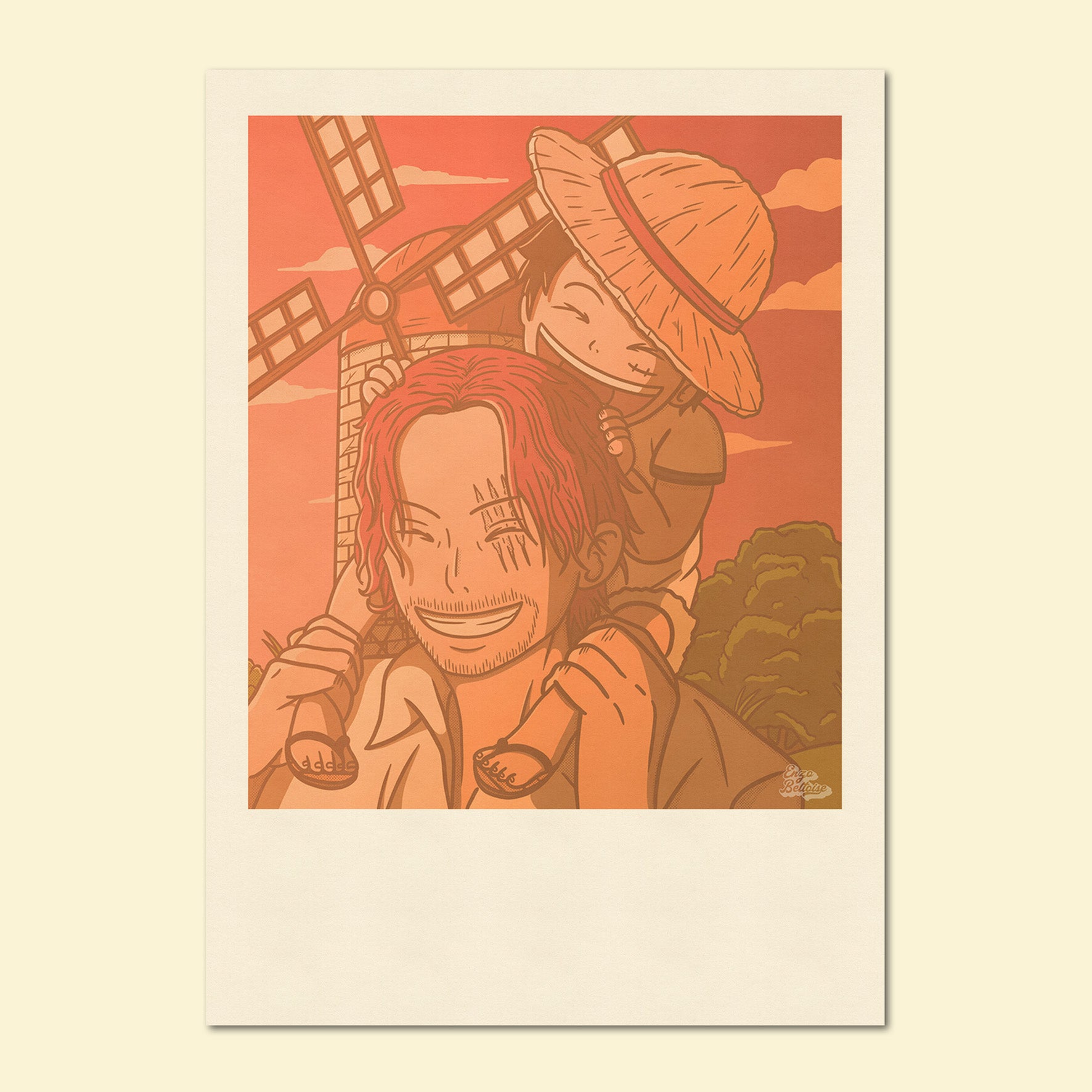 Carte Postale - Fushia Polaroid ⛵