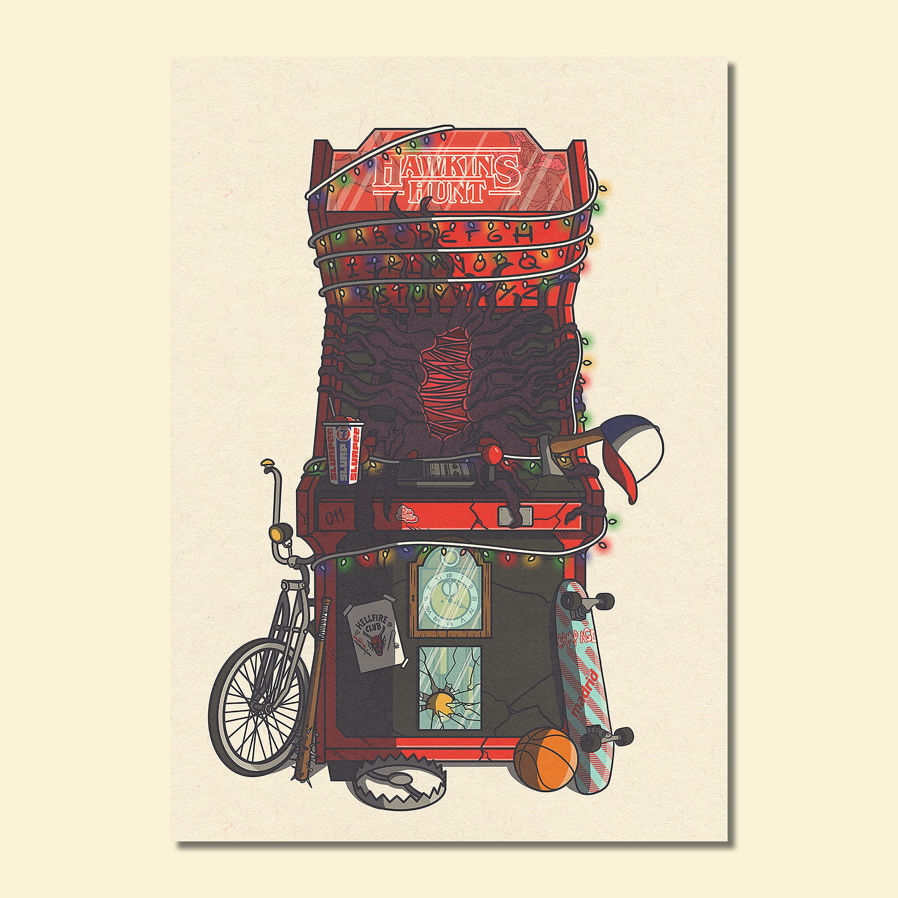 Carte Postale - Hawkins Hunt Arcade 🕹️