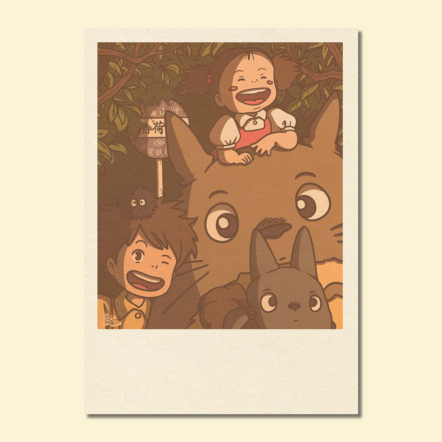 Carte Postale - Totoro Polaroid 🐲
