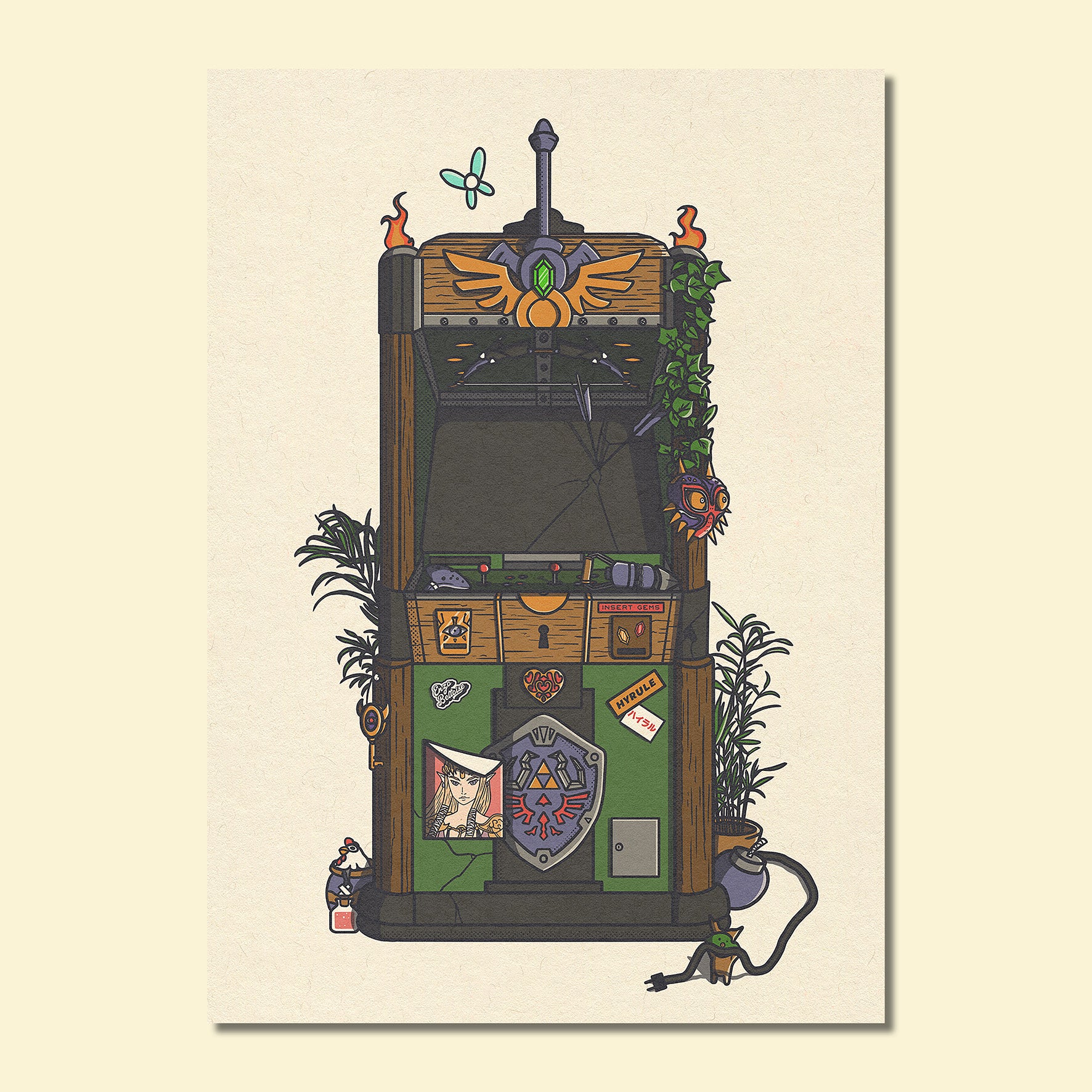 Carte Postale - Zelda Arcade 🕹️