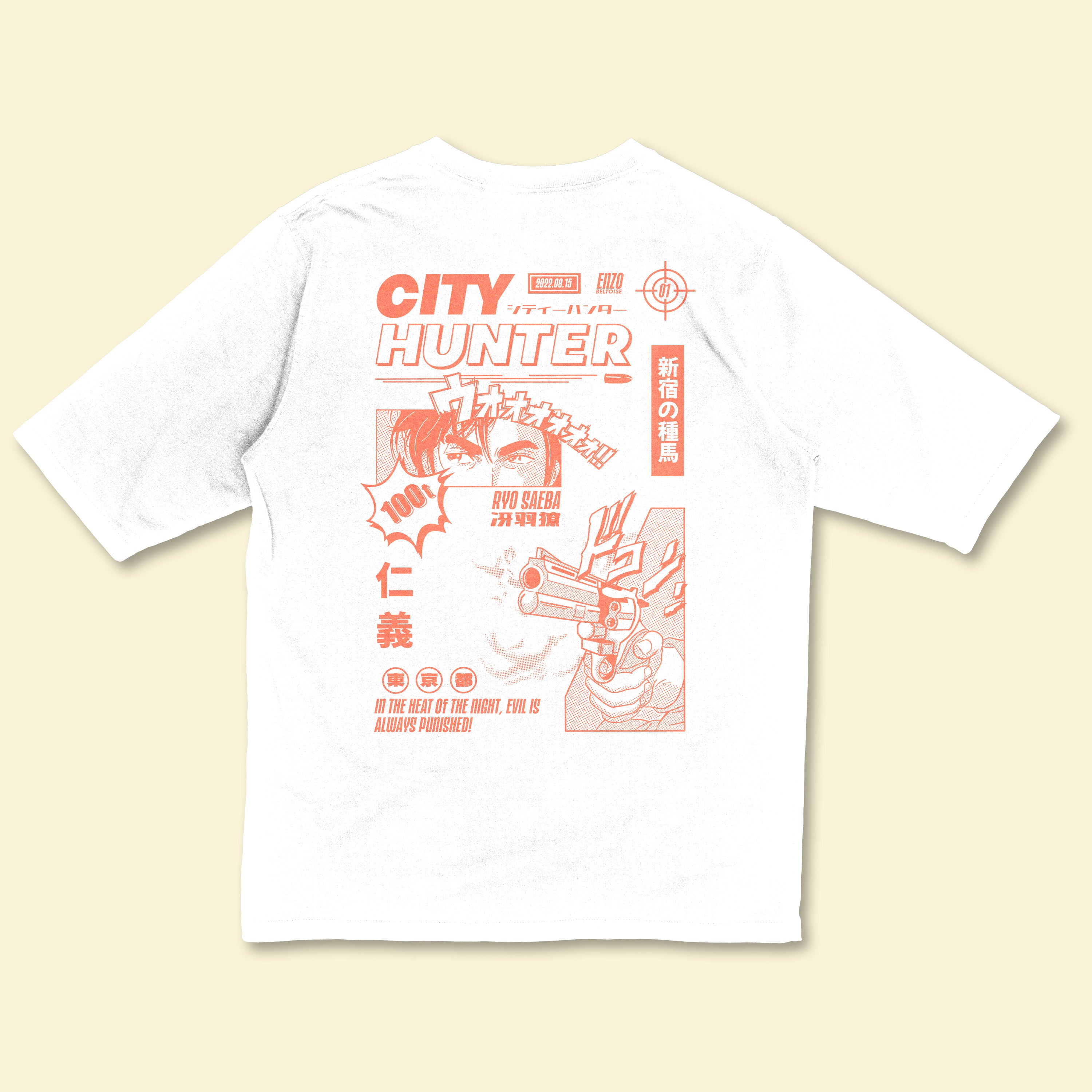 T-shirt - City Hunter 🔫 (dos seulement)