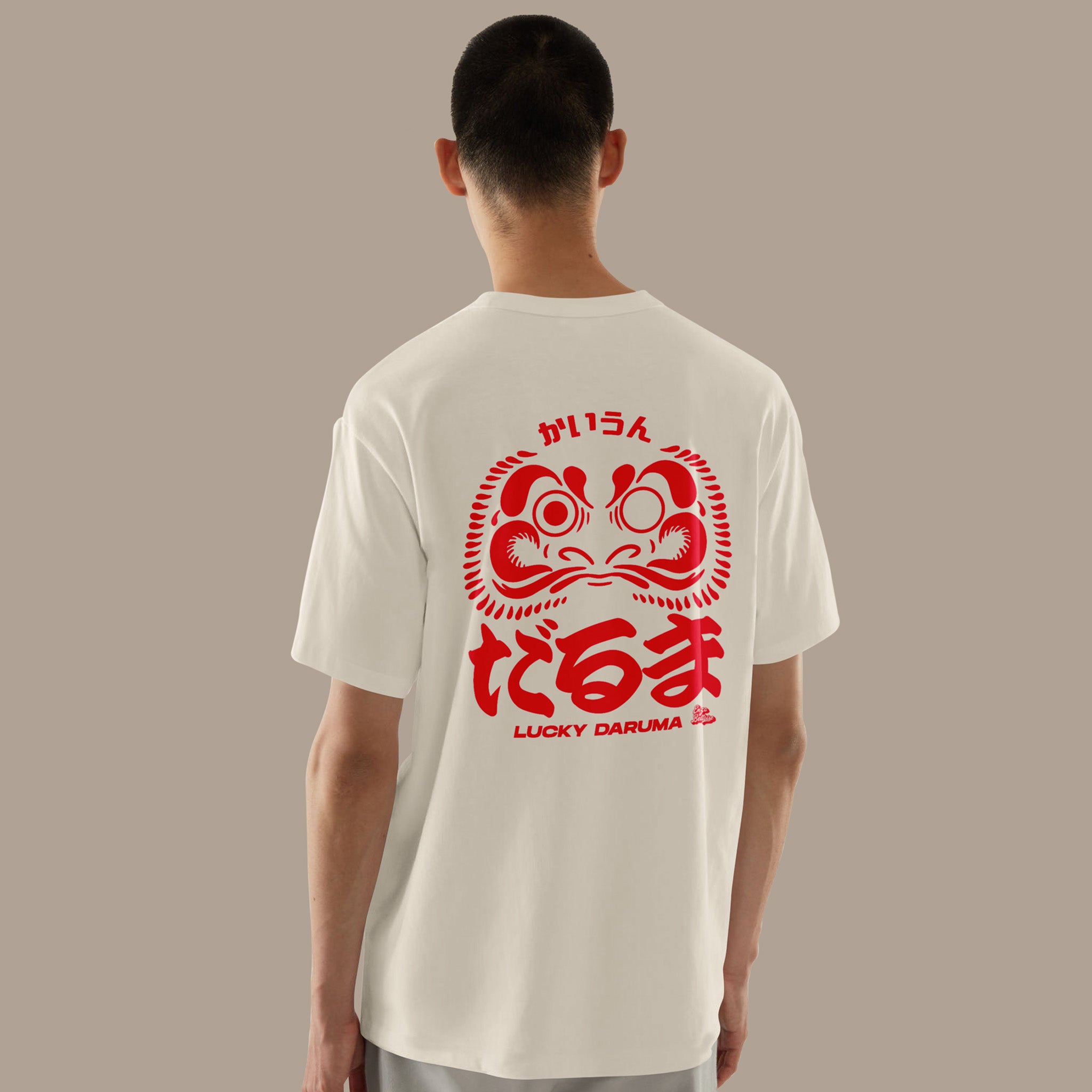 T-shirt - Red Daruma Front & Back 👀