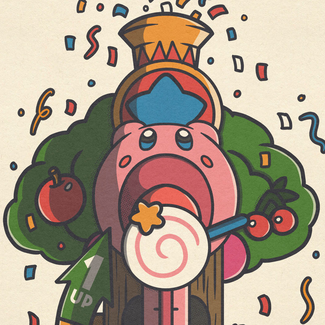 Carte Postale - Kirby High Striker 🕹️