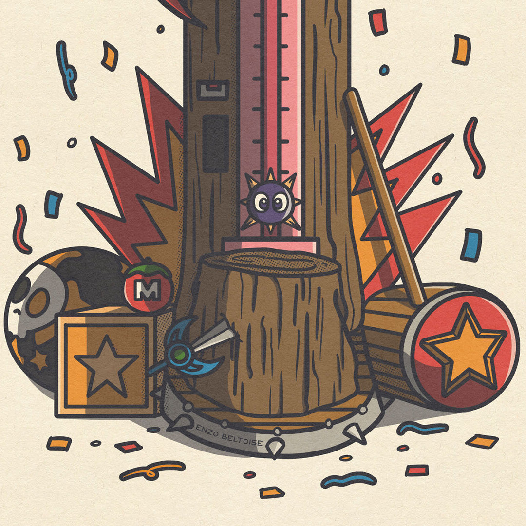 Carte Postale - Kirby High Striker 🕹️