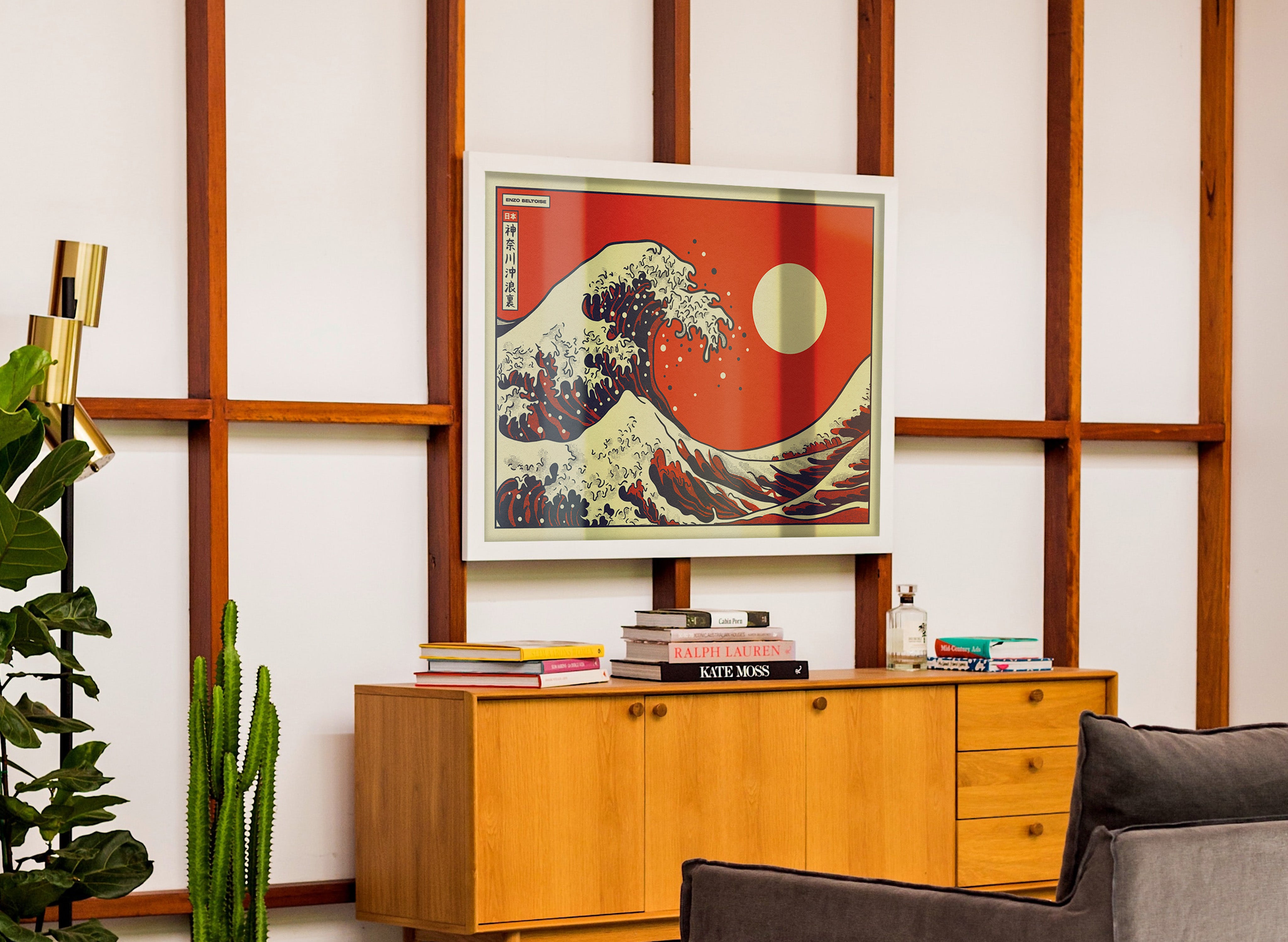 Affiche - Kanagawa Red 🌊