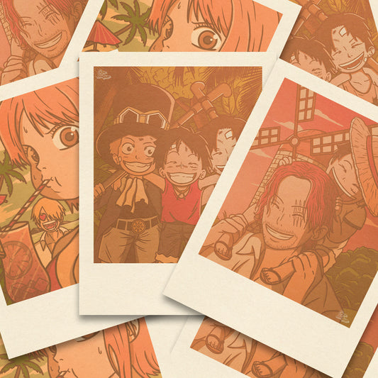 Collection complète One Piece Polaroid ⛵ / 3 affiches