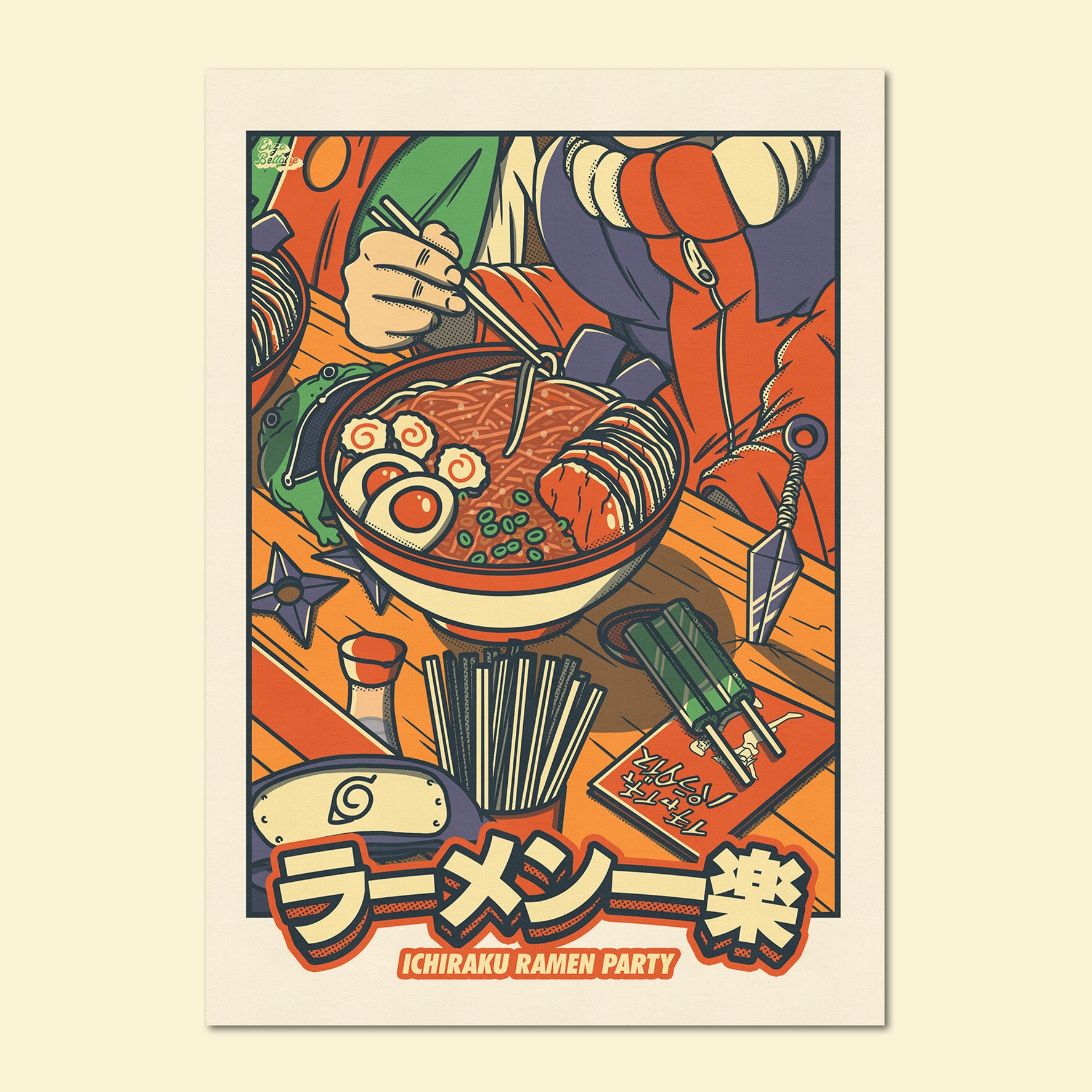 Carte Postale - Ichiraku Ramen Party 🍜