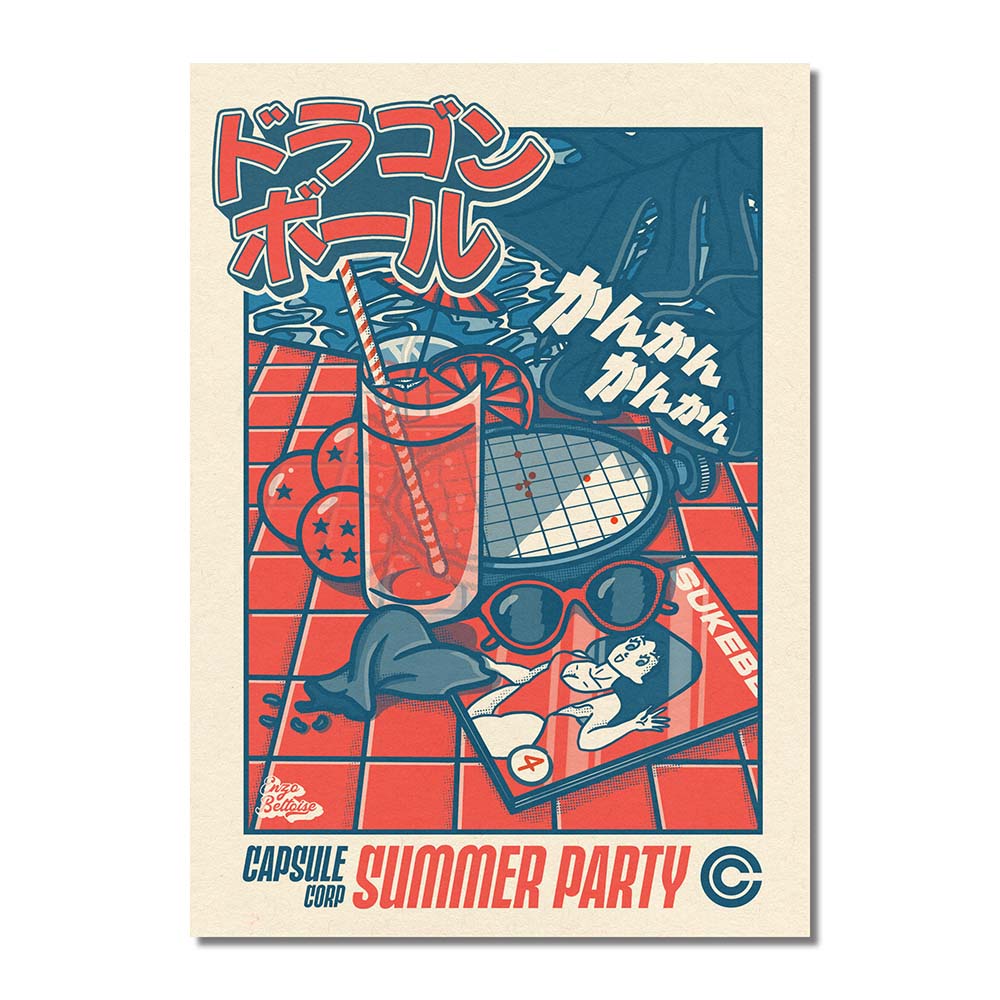 Carte Postale - Capsule Corp Summer Party 🐉