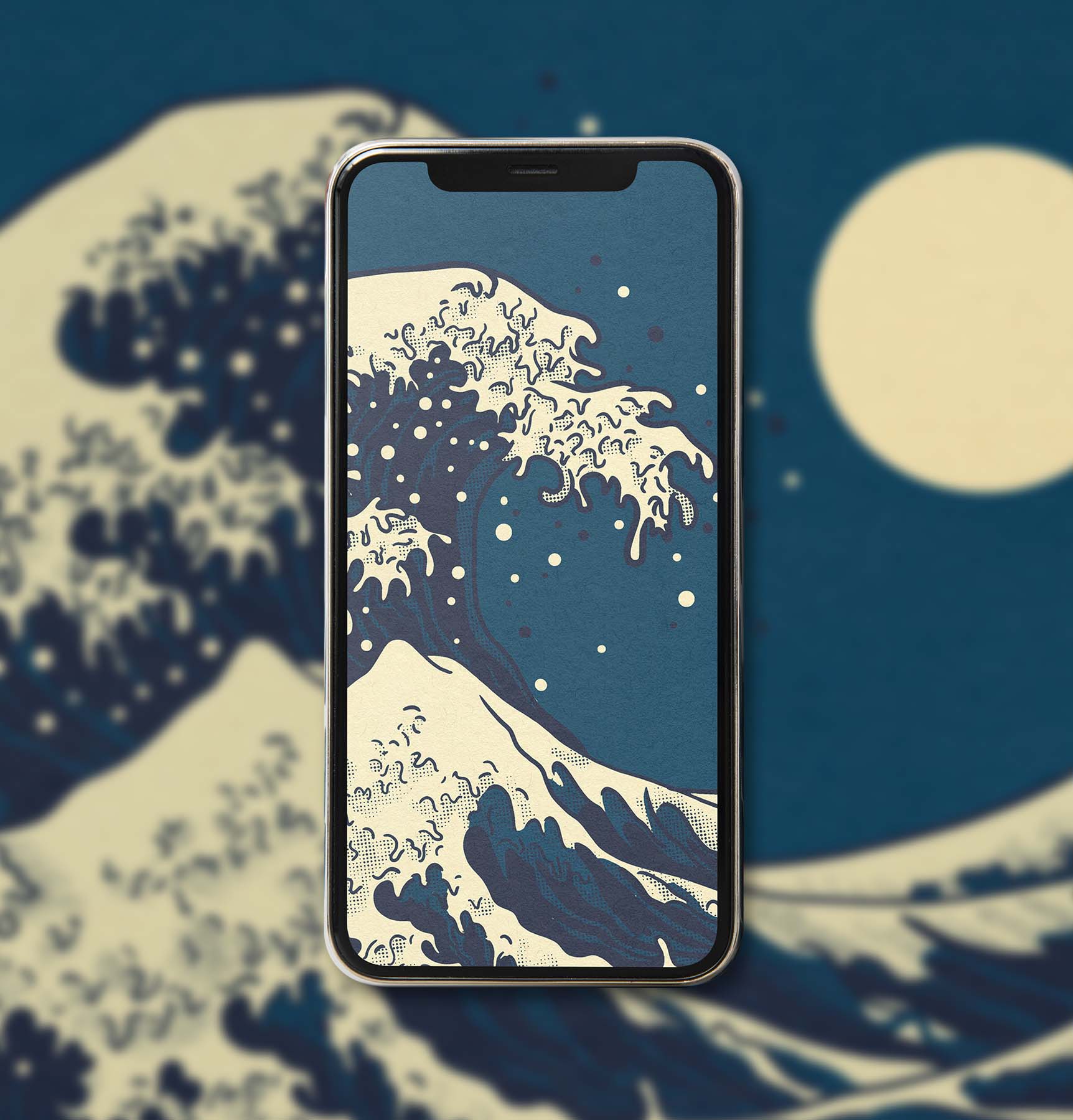 Fond d'écran - Kanagawa Blue 🌊