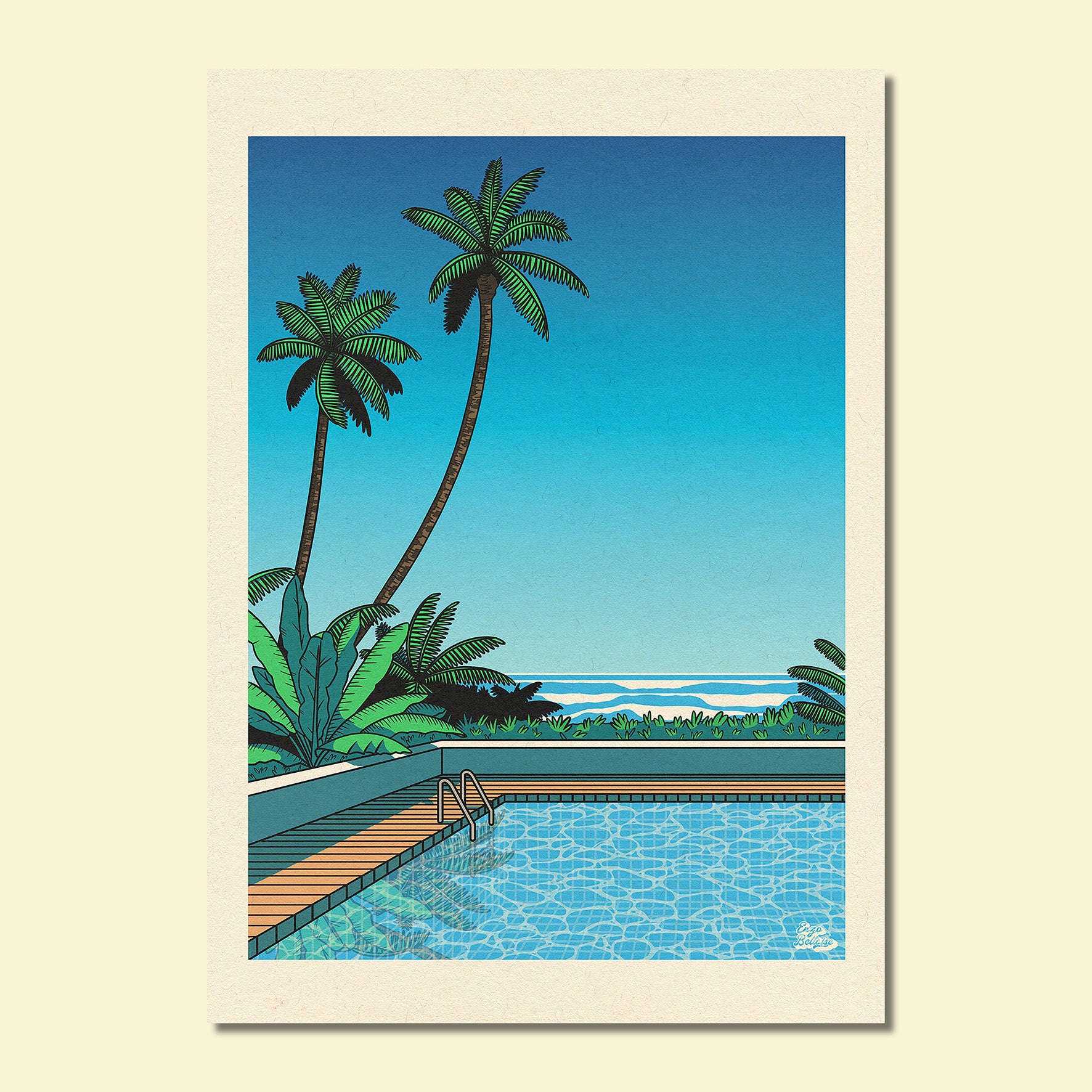Carte Postale - City Pop / Pool 🌅