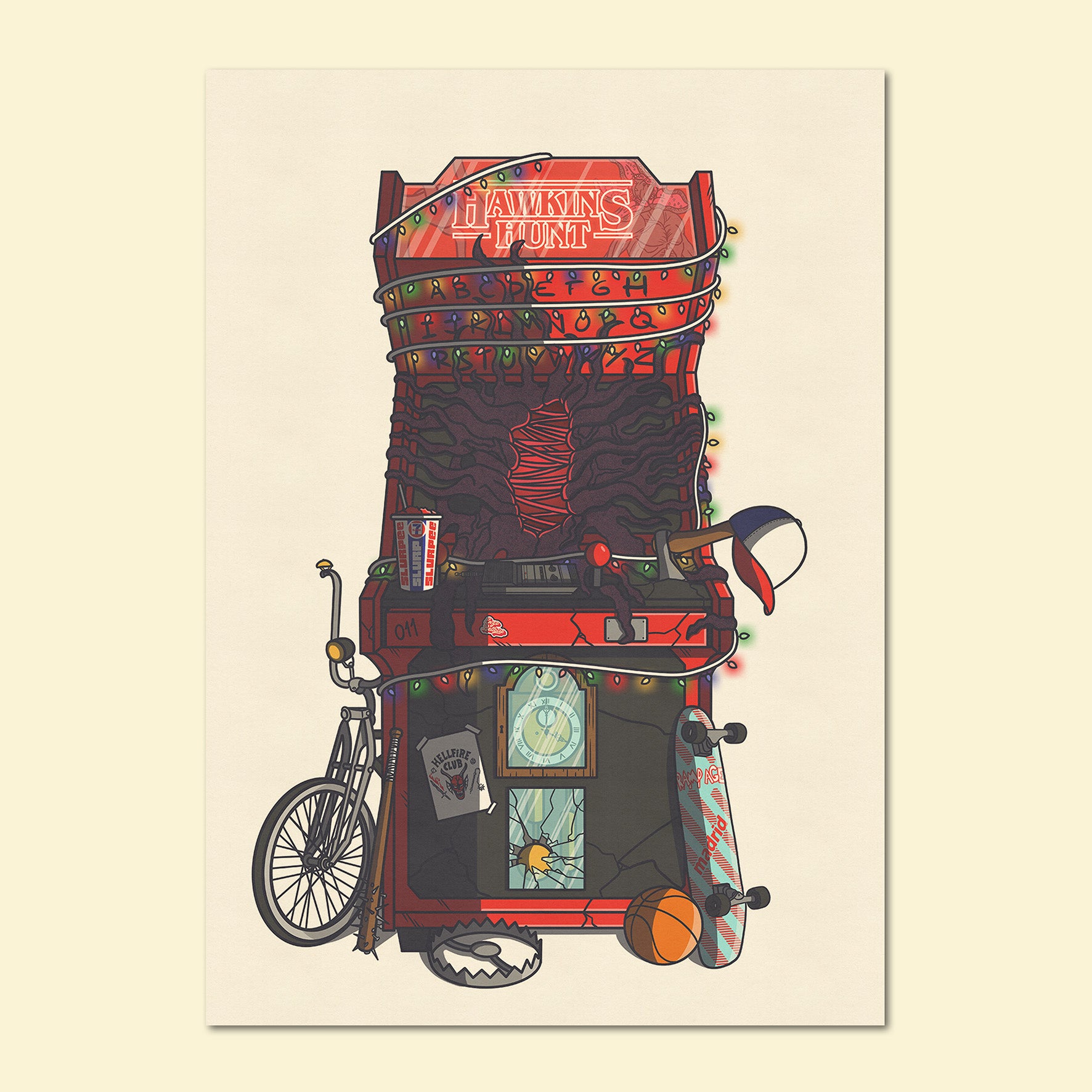 Carte Postale - Hawkins Hunt Arcade 🕹️