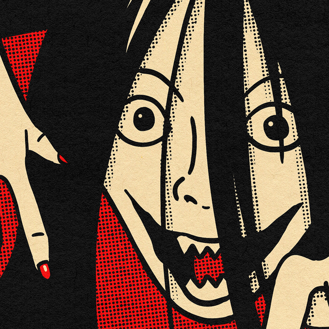 Carte Postale - Kuchisake Onna 👺