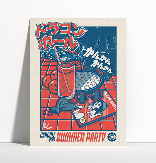 Affiche - Capsule Corp Summer Party 🐉