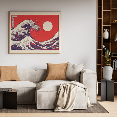 Affiche - Kanagawa Red 🌊