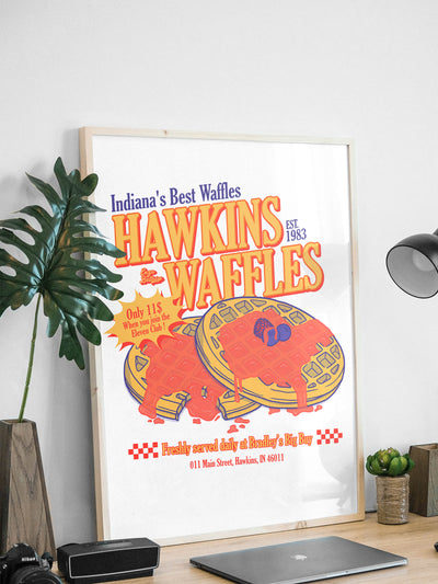 Affiche - Hawkins Waffles 🧇