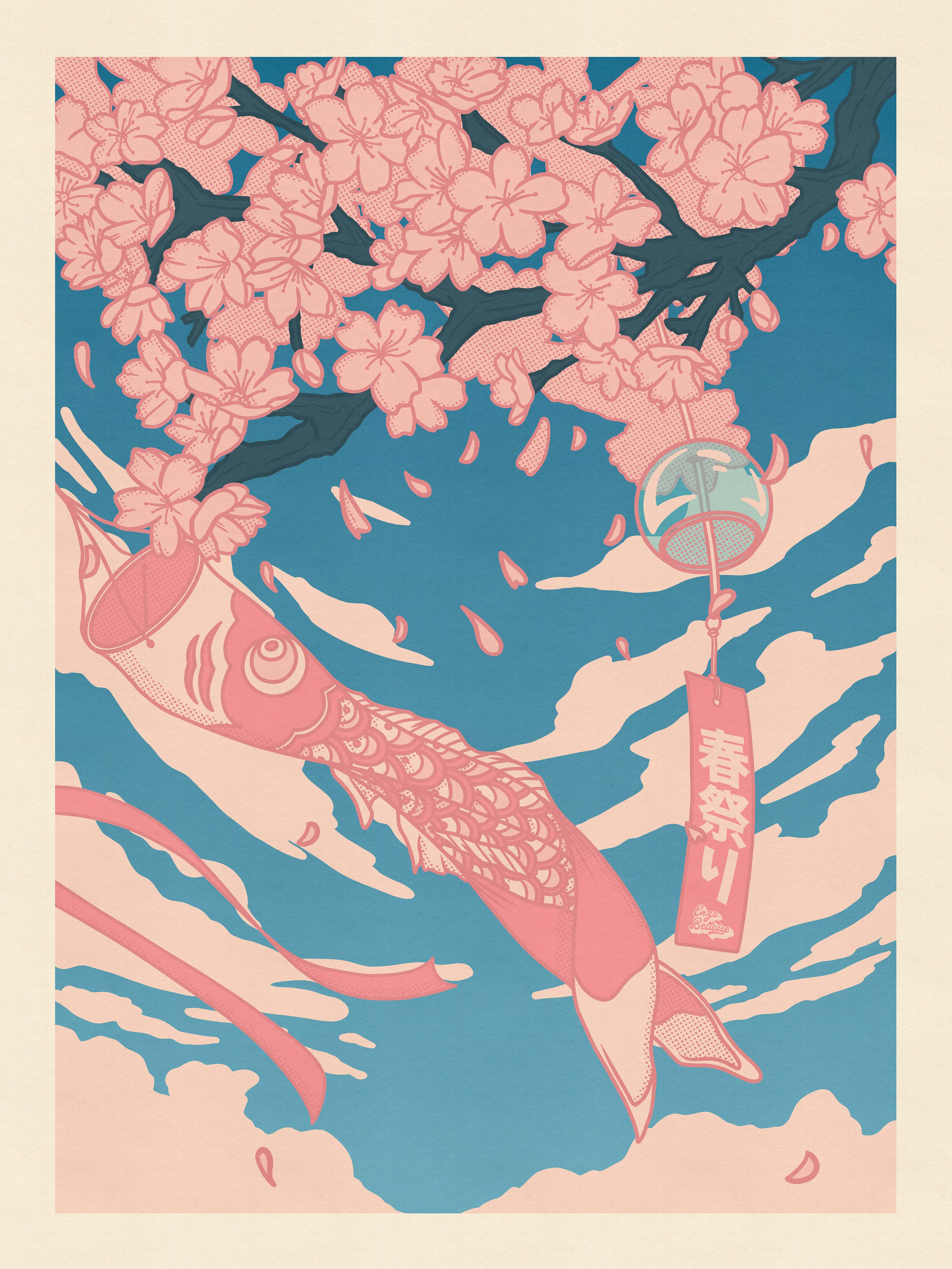 Affiche - Sakura Koinobori 🌸