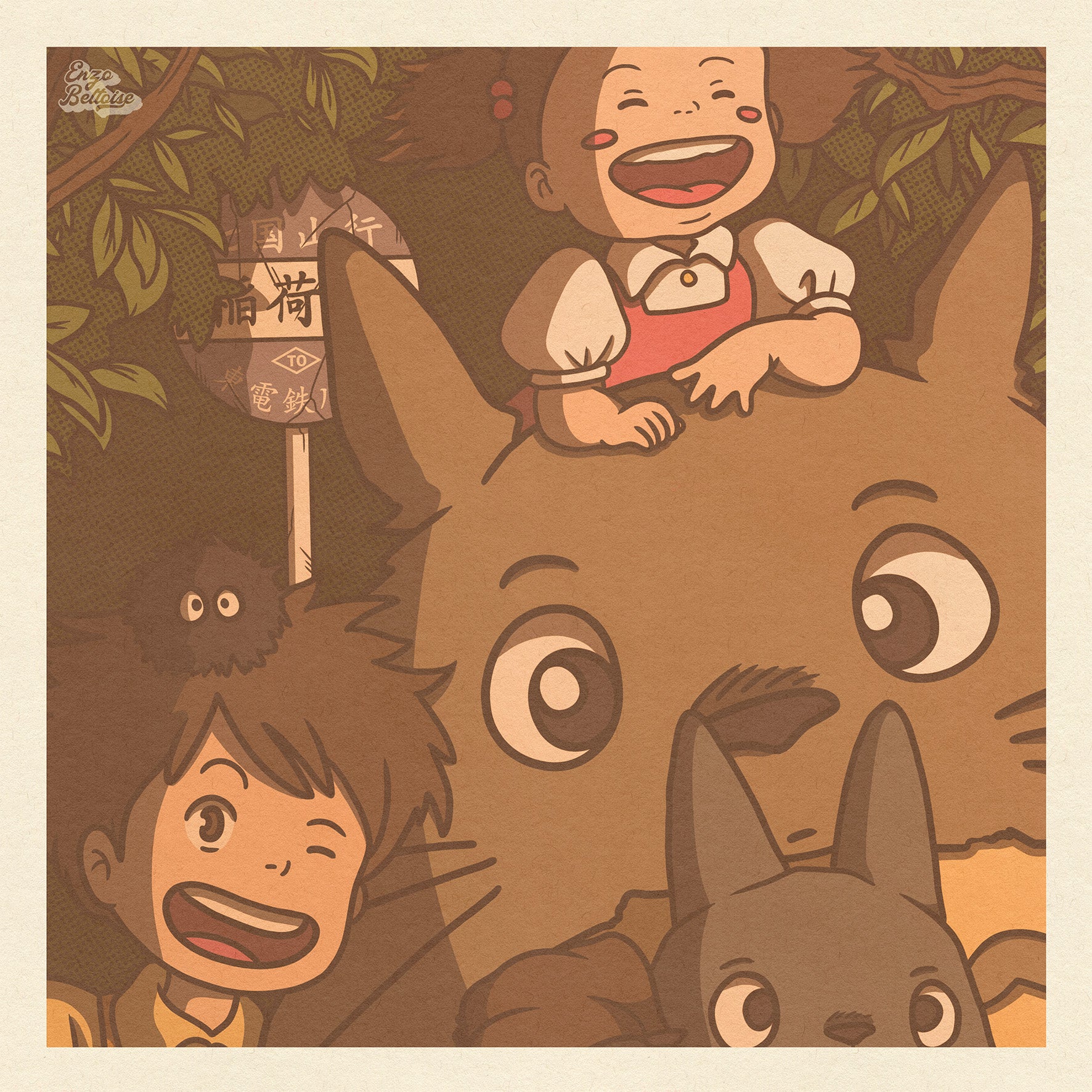 Affiche - Totoro Polaroid 🐲