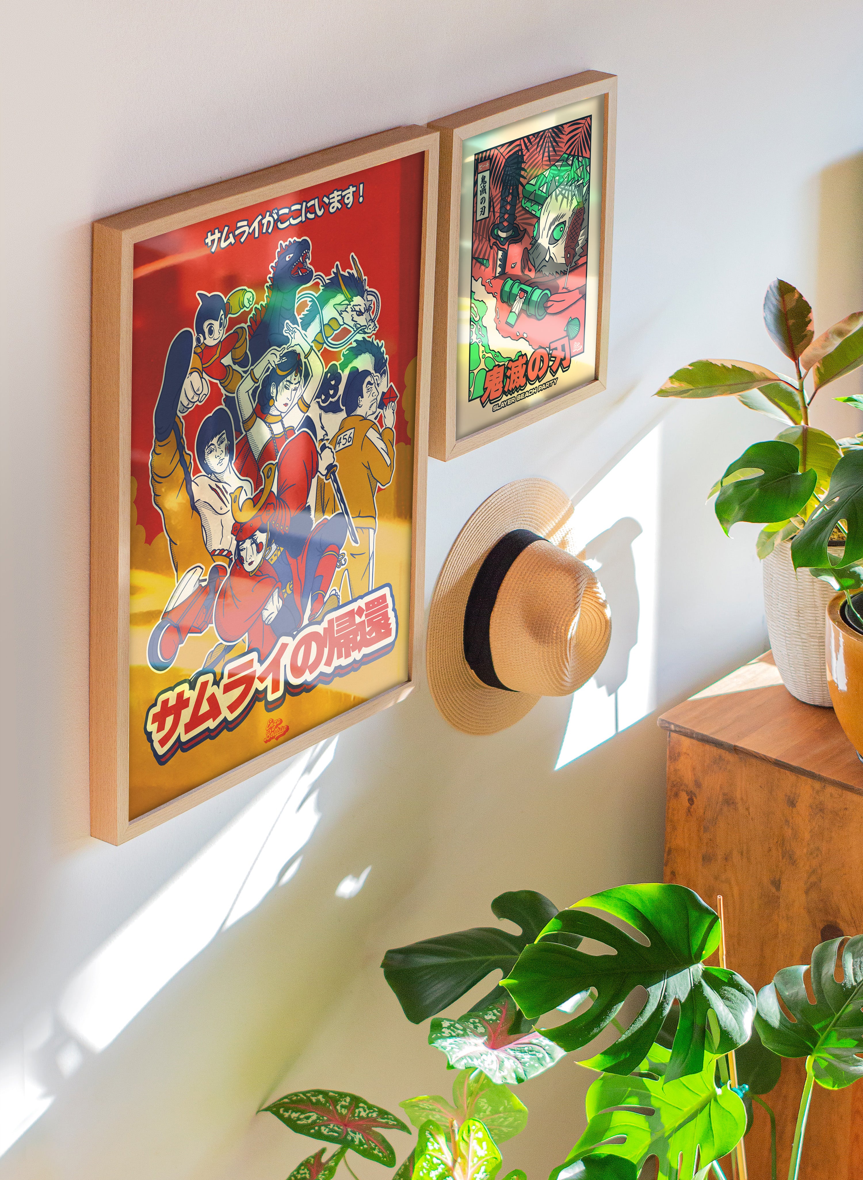 Poster Animasia 2025 dans une décoration murale japonaise moderne