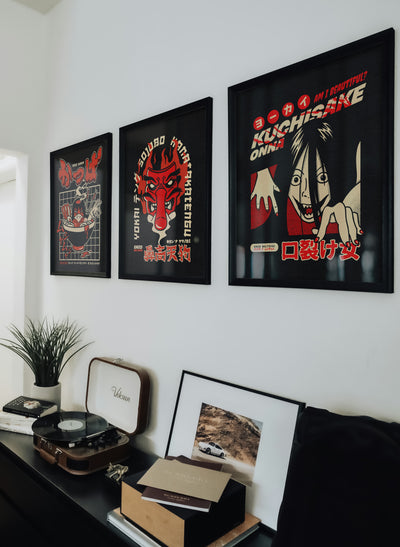 Poster légende urbaine japonaise dans une décoration moderne