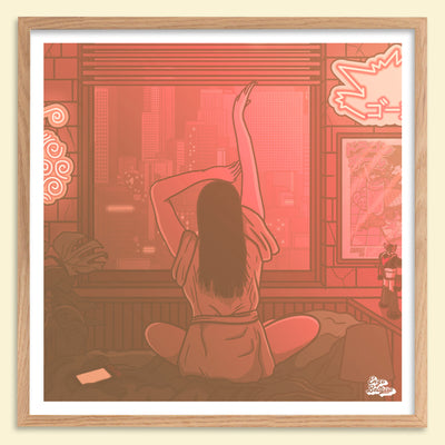 Affiche Tokyo vintage style photographie japonaise Polaroid