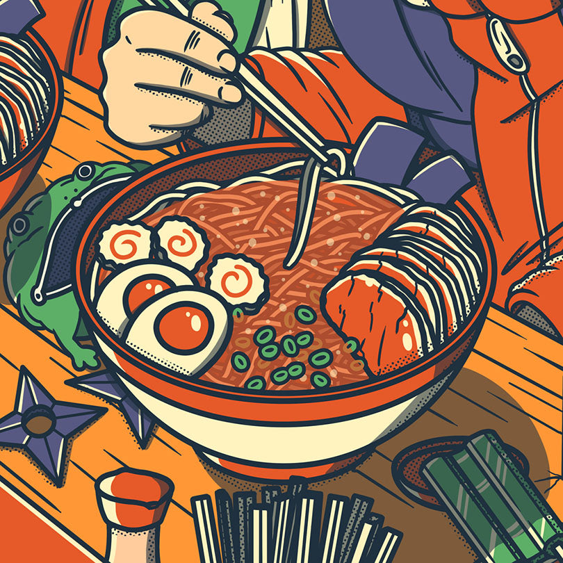 Impression fine art affiche japonaise vintage décoration murale cuisine