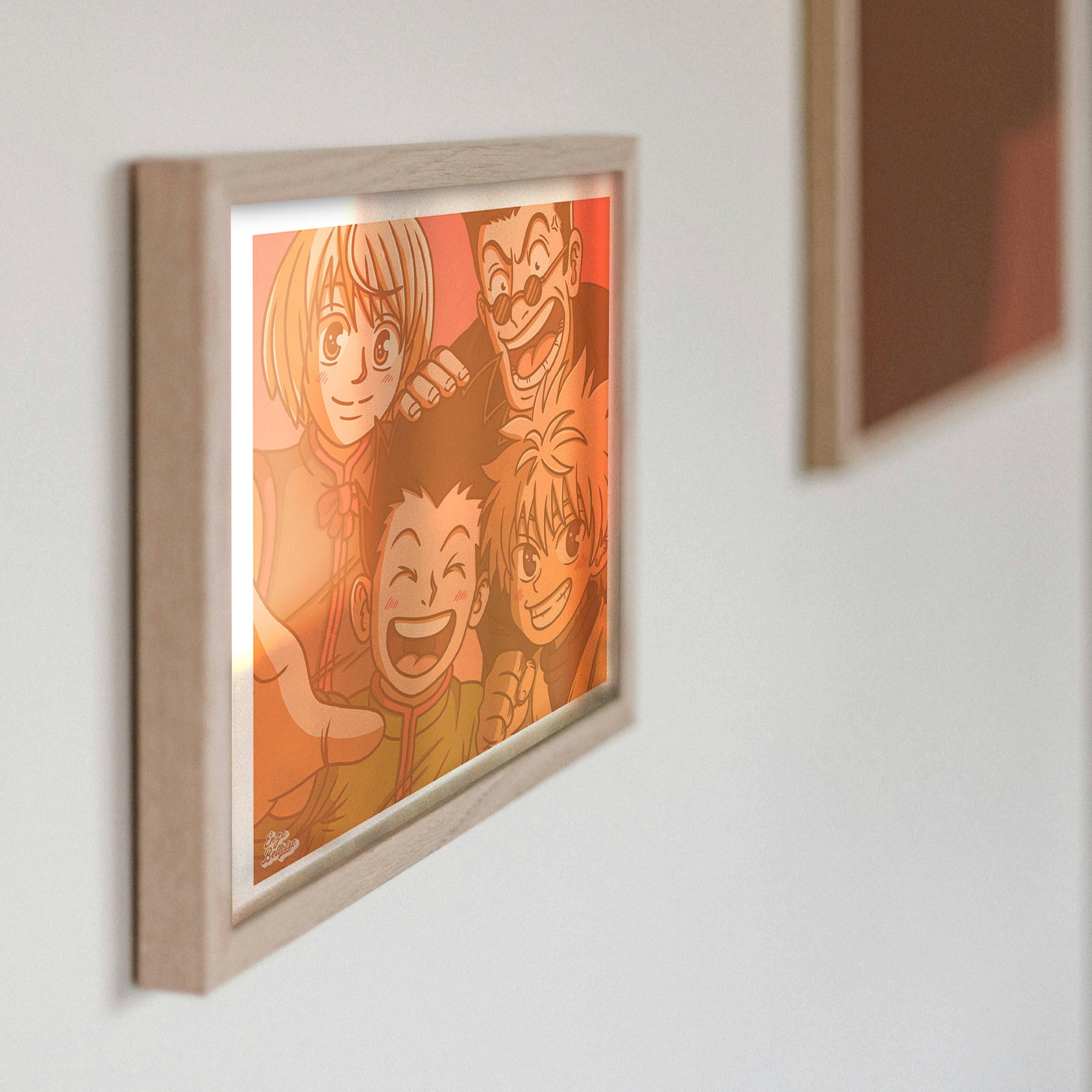 Poster rétro japonais dans une décoration minimaliste moderne